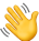 Emoji main qui fait coucou