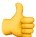 Emoji pouce vers le haut
